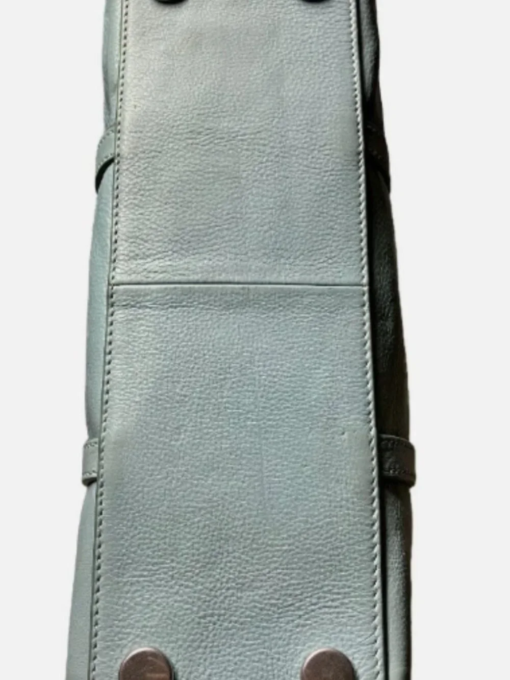 FOSSIL CARMEN TURQUOISE LEATHER SHOPPER SHOULDER BAG WITH EXTRA STRAP